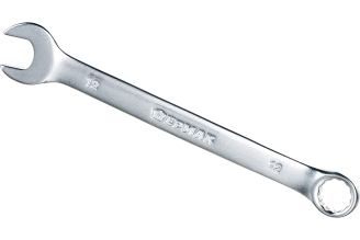 Рожково-накидной ключ ЕРМАК 12мм, матовый CRV 736-054