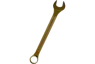 Рожково-накидной ключ ЕРМАК 22мм, желтый цинк 736-065