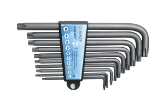 Набор Г-образных ключей TORX AIST 10 предметов T8-T50 1054210T 00-00004613