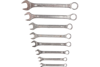 Набор комбинированных ключей Top Tools 35D356, 6–19 мм, 8 шт.