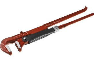 Трубный ключ Зубр рычажный, прямые губки, цельнокованный, № 1, 1" 27314-1 27314-1