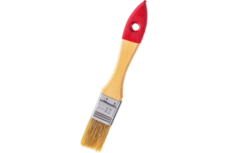 Флейцевая кисть, натуральная щетина, 55% топс, лакированная ручка, ширина 25мм МASTER COLOR 30-0011