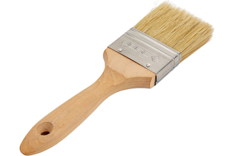 Кисть Зубр ЭКСПЕРТ Универсал плоская, для всех видов ЛКМ, светлая натуральная щетина, деревянная ручка, 2,5"/63мм 01005-063