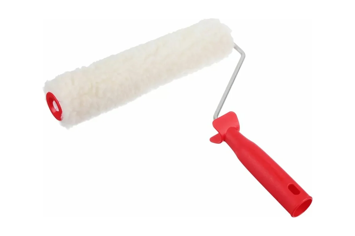 Валик в сборе HEADMAN натуральный мех, 240 мм, бюгель 6 мм, ворс 6 мм 681-112