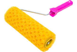 Валик в сборе KRAFOR ГОРОШЕК (структурный поролон, D80/230мм, бюгель 6мм) 089-0250 54838