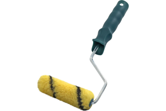 Малярный мини-валик РемоКолор "Премиум"с рукояткой, ось 6 мм, D 15 мм, 100 мм 06-1-726