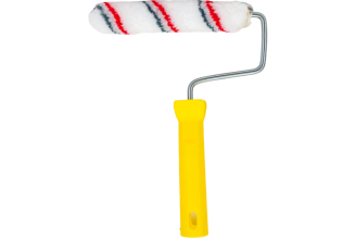 Мини-валик РемоКолор малярный с рукояткой Мультиколор, ось 6мм, D15мм, 150мм, 06-1-612