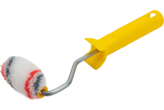 Мини-валик РемоКолор малярный с рукояткой Мультиколор , ось 6мм, D15мм, 55мм, 06-1-610