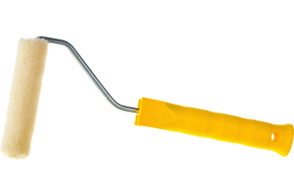 Мини-валик РемоКолор малярный с рукояткой Велюр , ось 6мм, D15мм, 100мм, 06-4-911