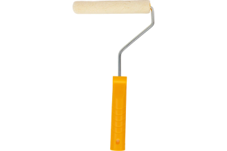 Мини-валик РемоКолор малярный с рукояткой Велюр , ось 6мм, D15мм, 150мм, 06-4-912