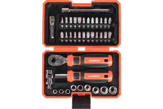 Набор инструментов PATRIOT SPS-38 трещотка с торцевыми головками, отвертка-битодержатель с битами 350003305