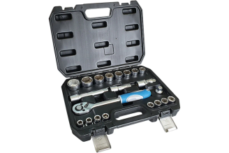 Набор слесарно-монтажного инструмента РемоКолор Cr-V, 1/2, 21 предмет 43-4-121