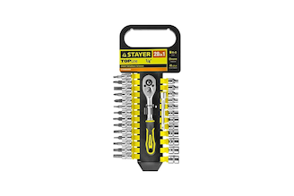 Набор STAYER STANDARD 1/4", 28 предметов 27754-H28