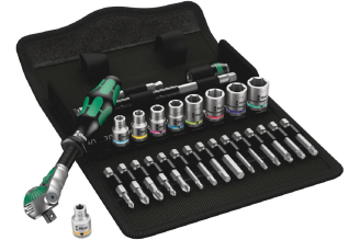 Набор инструмента WERA 8100 SA 9 Zyklop Speed 1/4", дюймовый, 28 предметов WE-004019