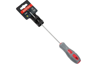 Крестовая отвертка BARTEX PH0x150 мм, антискользящая двухкомпонентная рукоятка, CrV сталь 138272