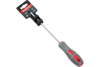Крестовая отвертка BARTEX PH1x150 мм, антискользящая двухкомпонентная рукоятка, CrV сталь 138275