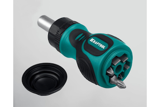 Реверсивная отвертка KRAFTOOL Kompakt-6 с битами, 6 предм. 26190-H7