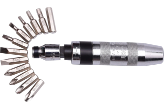 Набор HARDEN с ударно-поворотной отверткой и битами CRV, 14 предметов. 550641