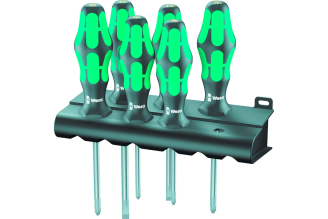 Набор отверток WERA Kraftform Plus Lasertip с подставкой WE-105622, 6 предметов