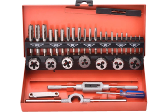 Профессиональный набор метчиков и плашек HARDEN 32 предмета 610453