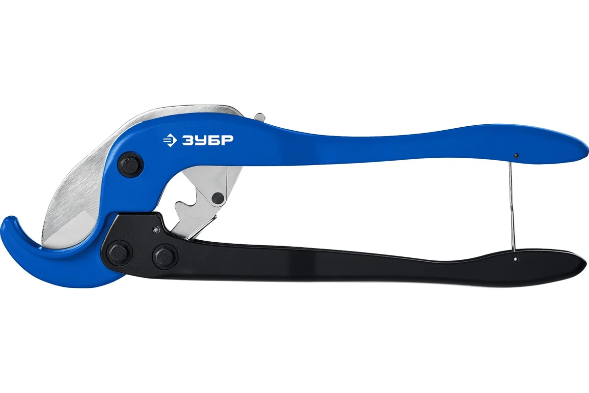 Мощный двуручный труборез ЗУБР Профессионал-63 по пластиковым трубам до 63 мм 23703-63_z01