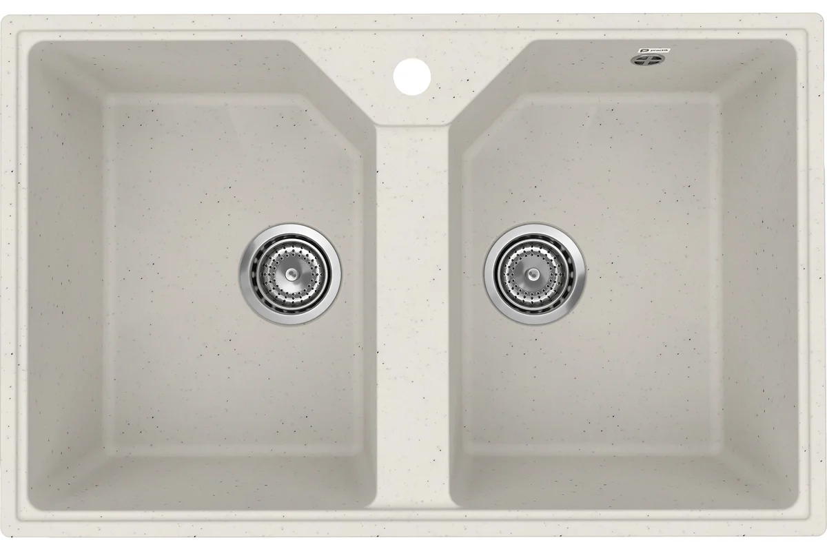 Кухонная мойка ULGRAN Practik белый камень PR-M 770-001