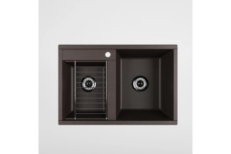 Мойка для кухни AQUATON Делия 78 DBL 2 чаши кофе 1A723132DE280