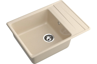 Мойка GranFest LEVEL 660L 1-чаша+крыло 660х500 мм кашемир арт.GF- LV-660L кашемир