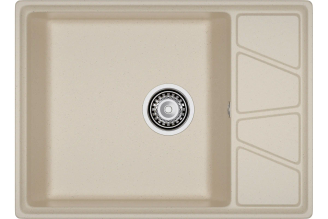 Мойка GranFest VERTEX 680L 1-чаша+крыло 680х500 мм кашемир арт.GF- V-680L кашемир