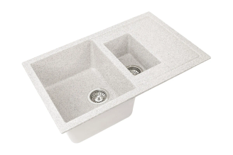 Двухсекционная реверсивная мойка GRANSTONES GS-21K-310 775x500 мм, серая
