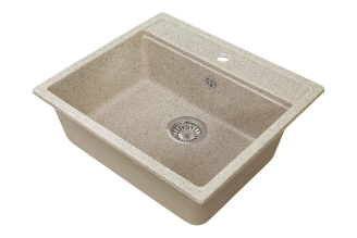 Односекционная мойка GRANSTONES GS-06-302 555×510 мм, песочная