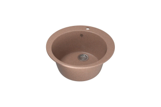 Мойка кухонная MIXLINE GM13 525089 круглая терракотовая 495х495 мм