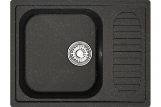 Мойка MIXLINE ml-gm18 с крылом, черная (308), 490x640x190мм new 551970