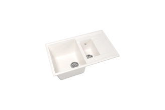 Мойка MIXLINE ML-GM22 двухчашевая с крылом белая 770×495×195 мм 525183