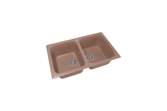 Мойка MIXLINE ML-GM23 двухчашевая терракотовая 775×495×200 мм 525189