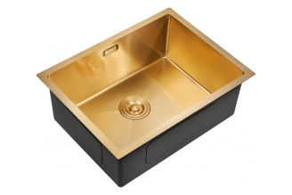 Мойка для кухни MILACIO Denia 58 Steel золото MC.77458