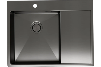 Кухонная мойка Reflexion home Maggiore RX2365BL, оружейная сталь