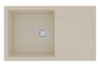 Мойка кухонная Lemark IMANDRA 840 из кварцгранита, бежевый, арт. 9910032