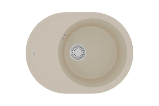 Мойка кухонная Lemark LACHA 620 из кварцгранита, бежевый, арт. 9910050