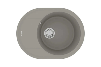 Мойка кухонная Lemark LACHA 620 из кварцгранита, серый, арт. 9910051