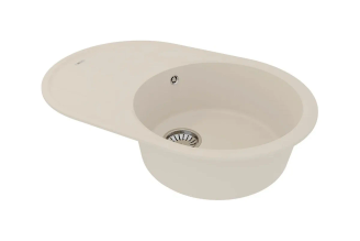 Кухонная мойка Lemark LACHA 760 из кварцгранита, шампань 9910060