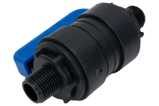 Компрессионный шаровой кран Valfex ПНД НР/НР 1/2"-1/2" Ду16 1210216012012