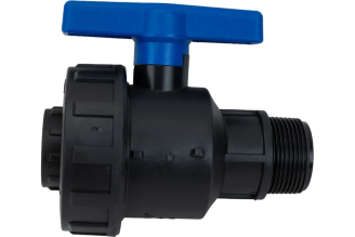Компрессионный шаровой кран Valfex ПНД НР/ВН 1 1/4"-1" Ду33 1210012114100