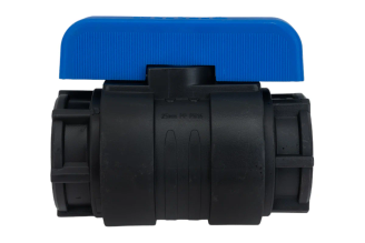 Компрессионный шаровой кран VALFEX ПНД ВН/ВН резьба разборный 1"-1" Ду20 1210120100100