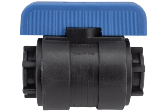 Компрессионный шаровой кран VALFEX ПНД ВН/ВН резьба разборный 1/2"-1/2"Ду20 1210120012012