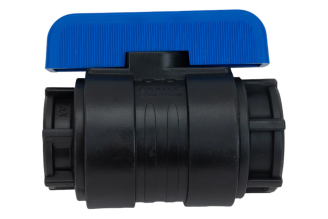 Компрессионный шаровой кран VALFEX ПНД ВН/ВН резьба разборный 1"-3/4" Ду20 1210120100034