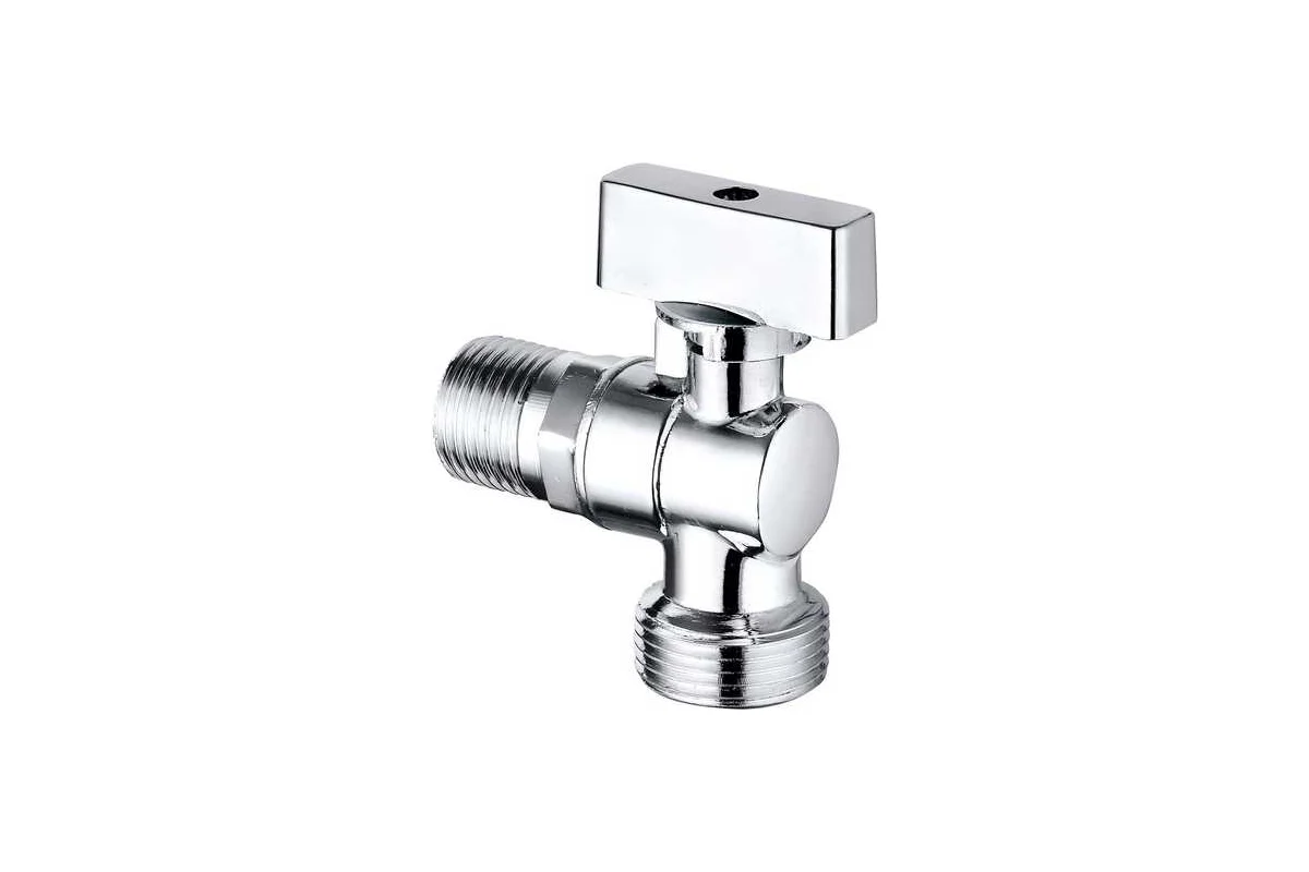 Кран угловой IDDIS с отражателем, 1/2; 3/4, шаровой, латунь 910B1P1B4CZ