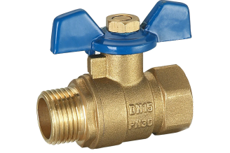 Шаровой кран RM RM-12FMB 1/2 ВР-НР, бабочка, Ду15 Ру30