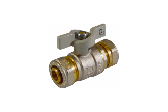 Шаровой кран для воды СТМ СТАНДАРТ 16х20, ц/ц бабочка CWPB1620