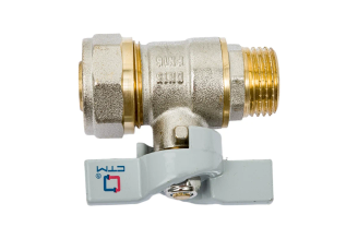 Шаровой кран для воды СТМ СТАНДАРТ 20х1/2", ц/ш, бабочка CWPM1220